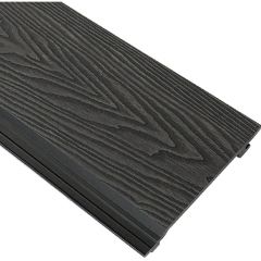 Фасадная панель полнотелая 3D фактура дерева Latitudo (Латитудо) EasyDecking Wood-X Черное дерево 21х156х3010 мм, 27004