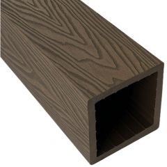 Столб ДПК 3D фактура дерева Latitudo (Латитудо) EasyDecking Wood-X Венге 100х100х3010 мм, 26373