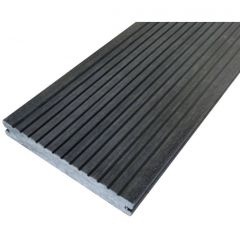 Террасная доска ДПК полнотелая шовная Вельвет Latitudo (Латитудо) Solid 152 Графит 20х152х3000-4000 мм