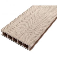 Террасная доска ДПК двухсторонняя пустотелая шовная под дерево Latitudo (Латитудо) Euro Шоколад 27х139х3000-4000-6000 мм