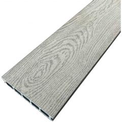 Террасная доска ДПК двухсторонняя пустотелая шовная под дерево Latitudo (Латитудо) Euro Серый 27х139х3000-4000-6000 мм
