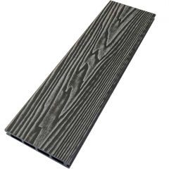 Террасная доска ДПК двухсторонняя пустотелая шовная 3D фактура дерева Latitudo (Латитудо) Optima Графит 24х146х3000-4000-6000 мм