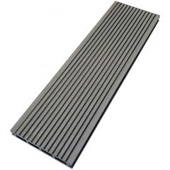 Террасная доска ДПК двухсторонняя пустотелая шовная Вельвет Latitudo (Латитудо) Optima Графит 24х146х3000-4000-6000 мм