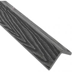 Уголок ДПК 3D фактура дерева Latitudo (Латитудо) EasyDecking Wood-X Серый 50х50х3010 мм, 27424