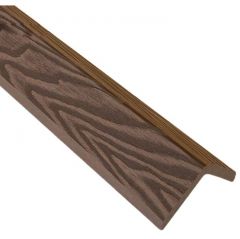 Уголок ДПК 3D фактура дерева Latitudo (Латитудо) EasyDecking Wood-X Коричневый 50х50х3010 мм, 27423