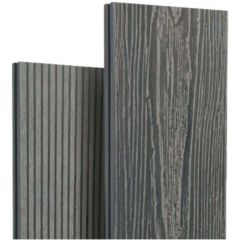 Террасная доска ДПК двухсторонняя пустотелая шовная EasyDecking (ИзиДекинг) Вуд-Икс Серый Микс 23х146х4010 мм шт, 26432