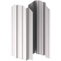 Штакетник металлический МеталлПрофиль (Metallprofil) TRAPEZE-O 16,5х118 мм (ПЭ-01-9003-0.4) , цвет: 9003 Белый