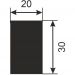 Рейка Cosca Decor (Коска) RX002, 30х20, 2000 мм, Экополимер