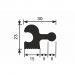Рейка Cosca Decor (Коска) RX007, 30х23, 2800 мм, Экополимер