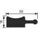 Заглушка Cosca Decor (Коска) ZL008, 50х18, 2800 мм, левая, для рейки RX008, Экополимер