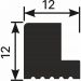 Заглушка Cosca Decor (Коска) ZL006, 12х12, 2800 мм, левая, для рейки RX006, Экополимер
