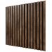 Акустическая панель Cosca Decor (Коска) Сканди черный войлок, 600х600х19 мм, рейки МДФ, дуб старинный натуральный 00-00074606