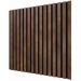 Акустическая панель Cosca Decor (Коска) Сканди черный войлок, 600х600х19 мм, рейки МДФ, дуб барон темный 00-00074608