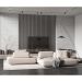 Комплект акустических панелей Cosca Decor (Коска) Эмираты черный войлок, 600х300х19 мм, рейки Экополимер, хром матовый 2 шт. 00-00079775