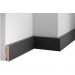 Плинтус Cosca Decor (Коска) WP80 экошпон, черный, 80х22х1200мм, МДФ