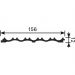Панель Cosca Decor (Коска) RP003, 156х12, 2800 мм, Экополимер