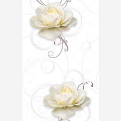 Панель ПВХ фотопечать глянцевая Profbuild (Профбуилд) 2700х250х8 мм Белозор Т-1020