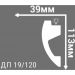Плинтус потолочный Де-Багет (De-Baget) 2000х39х113 мм, ДП 19/120