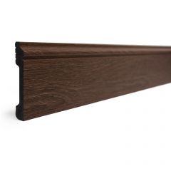 Плинтус Decor-Dizayn (Декор-Дизайн) 2400x79x13 мм, Коллекция Плинтусы 005, Коричневый, Полистирол, 005-81SH