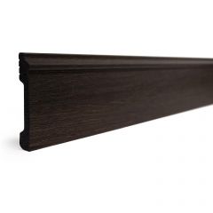 Плинтус Decor-Dizayn (Декор-Дизайн) 2400x79x13 мм, Коллекция Плинтусы 005, Коричневый, Полистирол, 005-93SH