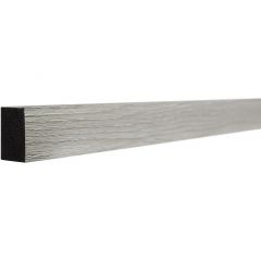 Молдинг Decor-Dizayn (Декор-Дизайн) 3000х20х20 мм, Серый, Полистирол, 611-80SH