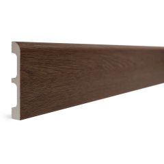 Плинтус Decor-Dizayn (Декор-Дизайн) 2400х80х13 мм, Коллекция Плинтусы 706, Коричневый, Полистирол, 706-82SH