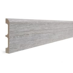 Плинтус Decor-Dizayn (Декор-Дизайн) 2400х80х13 мм, Коллекция Плинтусы 706, Серый, Полистирол, 706-89SH