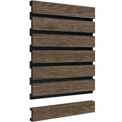 Панель Decor-Dizayn (Декор-Дизайн) 3000х240х13 мм, Коллекция Цветные панели, Коричневая, Полистирол, 916-66SH