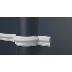 Молдинг Decor-Dizayn (Декор-Дизайн) 2000х42х16 мм, Коллекция DD, Белый, Полиуретан, DD301F