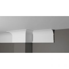 Карниз Decor-Dizayn (Декор-Дизайн) 2000х140х70 мм, Коллекция Modern (Модерн), Белый, Полистирол, DD520