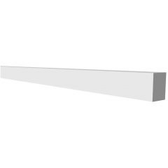 Молдинг Decor-Dizayn (Декор-Дизайн) 3000х20х10 мм, Коллекция Грани, Белый, Полистирол, DD610(3m)