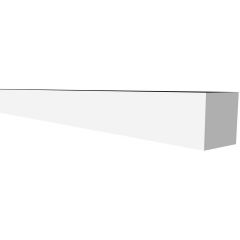 Молдинг Decor-Dizayn (Декор-Дизайн) 3000х30х20 мм, Коллекция Грани, Белый, Полистирол, DD611(3m)