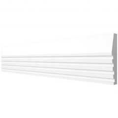 Молдинг Decor-Dizayn (Декор-Дизайн) 2000х40х10 мм, Коллекция Грани, Белый, Полистирол, DD619