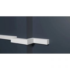 Молдинг Decor-Dizayn (Декор-Дизайн) 2000х20х20 мм, Коллекция Грани, Белый, Полистирол, DD622