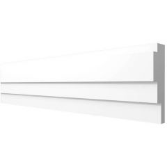 Молдинг Decor-Dizayn (Декор-Дизайн) 2000х45х15 мм, Коллекция Грани, Белый, Полистирол, DD625
