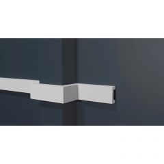 Молдинг Decor-Dizayn (Декор-Дизайн) 2000х30х13 мм, Коллекция DD, Белый, Полистирол, DD626
