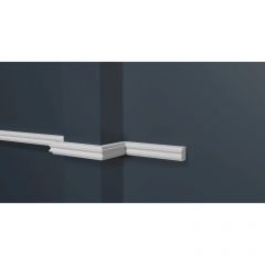 Молдинг Decor-Dizayn (Декор-Дизайн) 3000х15х13 мм, Коллекция Estet (Эстет), Белый, Полистирол, DD627(3m)