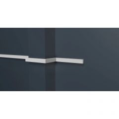 Молдинг Decor-Dizayn (Декор-Дизайн) 3000х10х6 мм, Коллекция Estet (Эстет), Белый, Полистирол, DD632(3m)