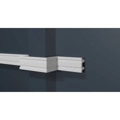 Молдинг Decor-Dizayn (Декор-Дизайн) 2000х36х18 мм, Коллекция Modern (Модерн), Белый, Полистирол, DD633