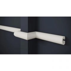 Молдинг Decor-Dizayn (Декор-Дизайн) 2000х30х23.2 мм, Коллекция Modern (Модерн), Белый, Полистирол, DD634