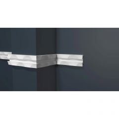 Молдинг Decor-Dizayn (Декор-Дизайн) 2000х32.8х10 мм, Коллекция Modern (Модерн), Белый, Полистирол, DD636