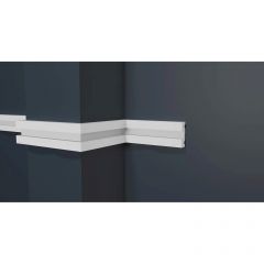 Молдинг Decor-Dizayn (Декор-Дизайн) 2000х32.8х10 мм, Коллекция Modern (Модерн), Белый, Полистирол, DD637