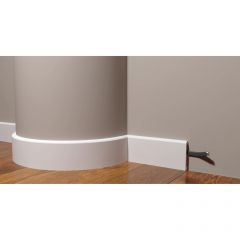 Плинтус гибкий Decor-Dizayn (Декор-Дизайн) 2000х80х13 мм, Коллекция Грани, Белый, Полиуретан, DD706F