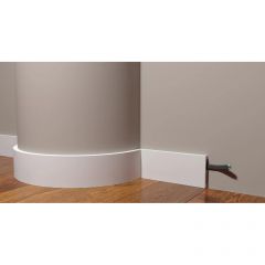 Плинтус гибкий Decor-Dizayn (Декор-Дизайн) 2000х80х13 мм, Коллекция Грани, Белый, Полиуретан, DD708F