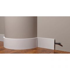 Плинтус гибкий Decor-Dizayn (Декор-Дизайн) 2000х100х13 мм, Коллекция Грани, Белый, Полиуретан, DD709F