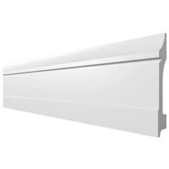 Плинтус Decor-Dizayn (Декор-Дизайн) 2000х100х19 мм, Коллекция Грани, Белый, Полистирол, DD711