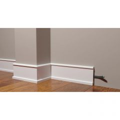 Плинтус Decor-Dizayn (Декор-Дизайн) 2000х100х17 мм, Коллекция Estet (Эстет), Белый, Полистирол, DD712