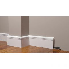 Плинтус Decor-Dizayn (Декор-Дизайн) 2000х110х15 мм, Коллекция Modern (Модерн), Белый, Полистирол, DD721