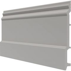 Плинтус Decor-Dizayn (Декор-Дизайн) 2000х210х21 мм, Белый, Полистирол, DD725