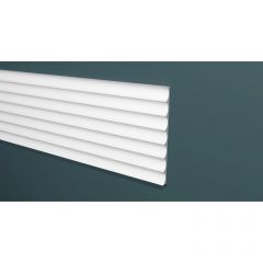 Панель Decor-Dizayn (Декор-Дизайн) 2000х240х10 мм, Коллекция Грани, Белая, Полистирол, DD900